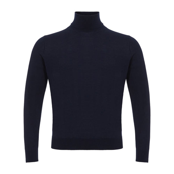 Colombo Blue Cashmere Turtleneck