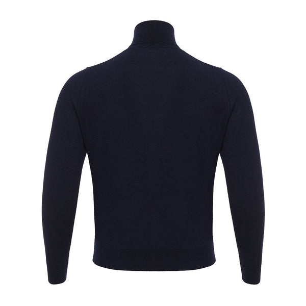 Colombo Blue Cashmere Turtleneck