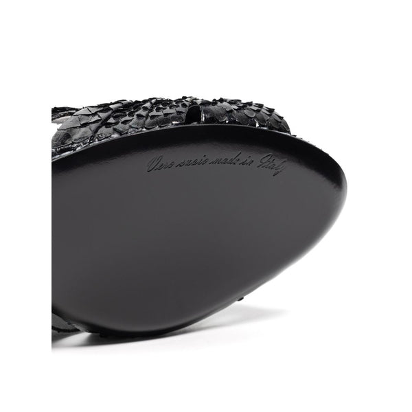 Dolce & Gabbana Black Snake Skin  Sandal