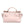 Dolce & Gabbana Light Pink Logo Plaque Soft Leather Strap Crossbody Bag