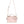 Dolce & Gabbana Light Pink Logo Plaque Soft Leather Strap Crossbody Bag