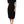 Emporio Armani Black Viscose Short Sleeves Sheath Midi Dress