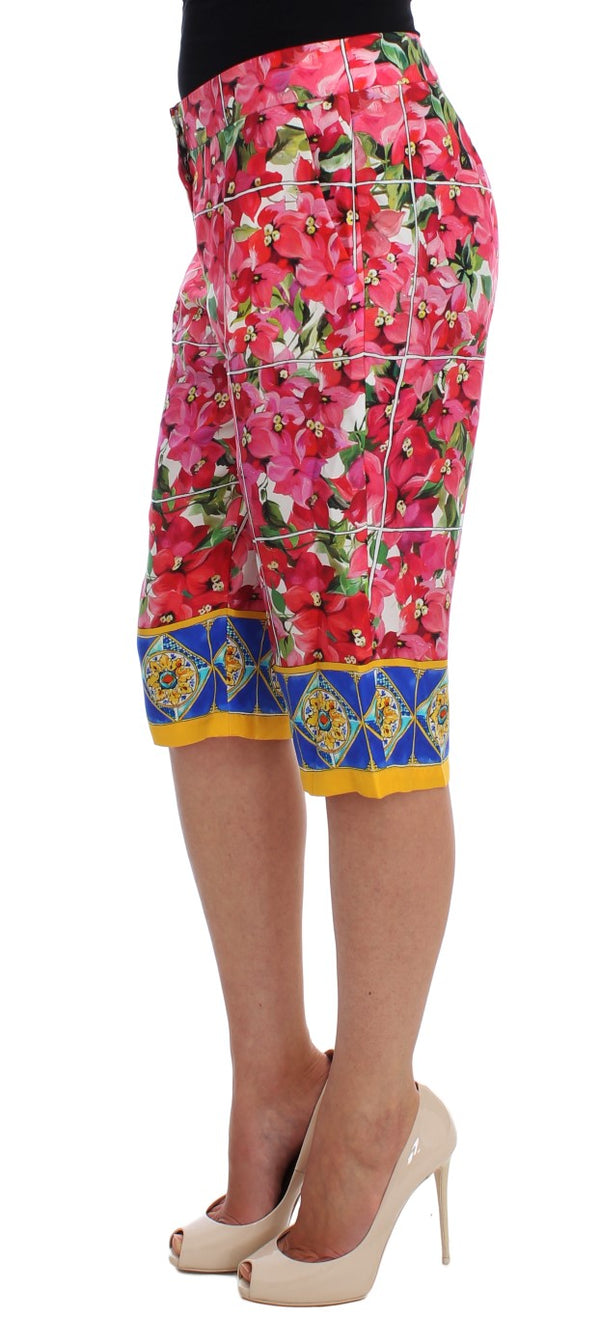 Dolce &amp; Gabbana monivärinen kukkainen polvi Capris shortsit