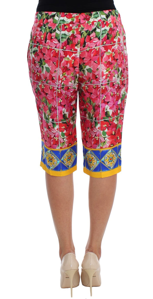 Dolce &amp; Gabbana monivärinen kukkainen polvi Capris shortsit