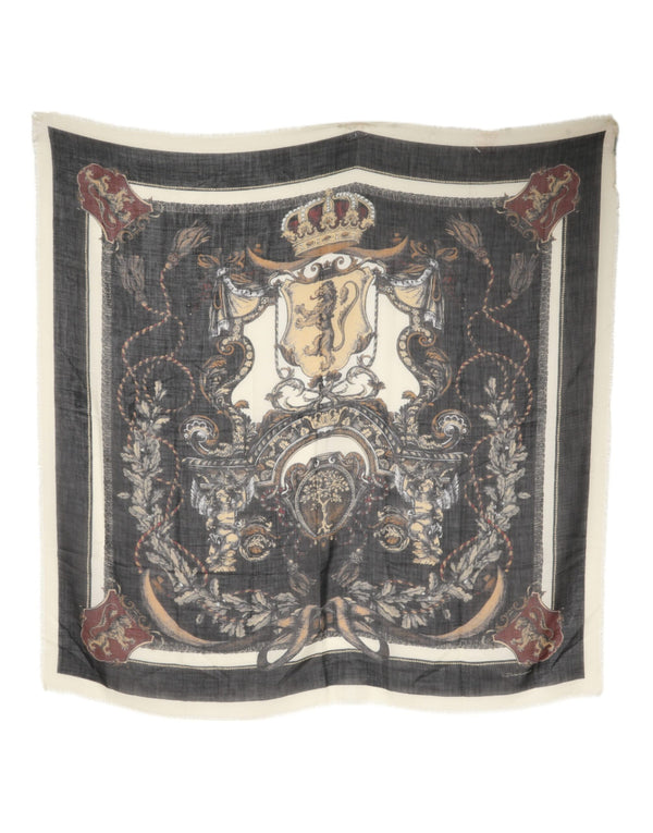 Dolce & Gabbana Multicolor Printed Cashmere Foulard Scarf