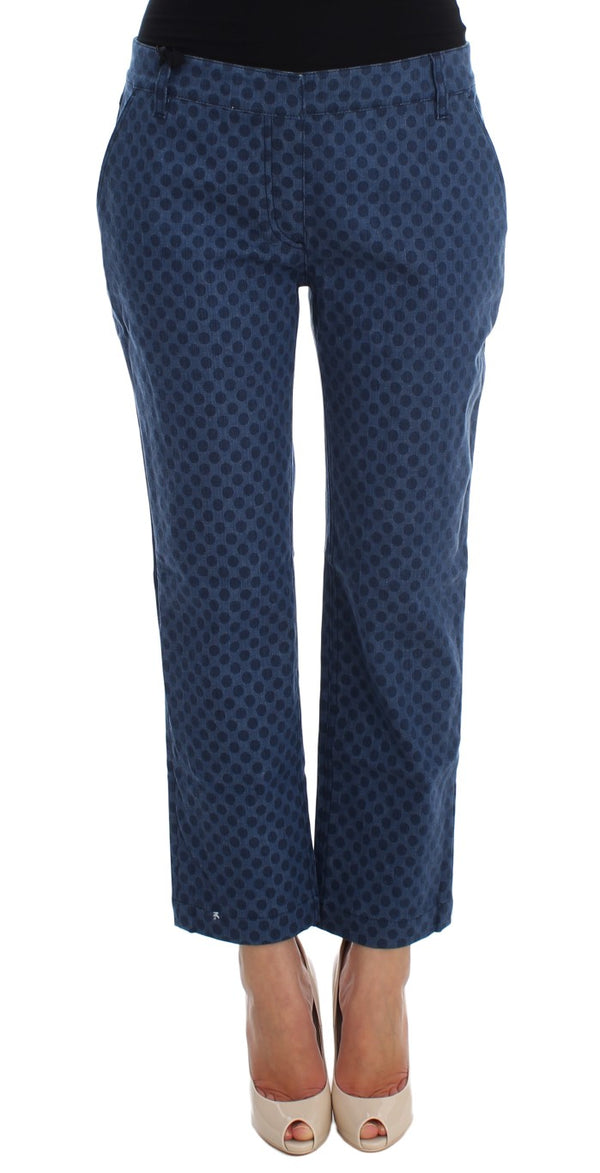 Dolce &amp; Gabbana Polka Dotted Stretch Capri -farkut