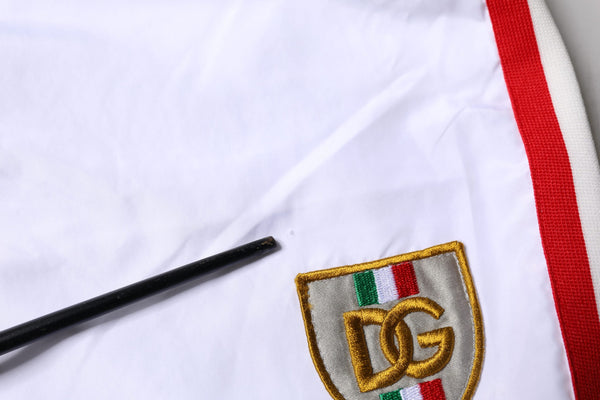 Dolce & Gabbana White Stripes Beachwear Shorts 2Pc Swimwear