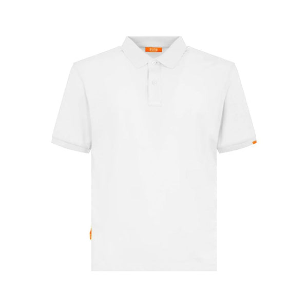 Suns White Cotton Polo Shirt