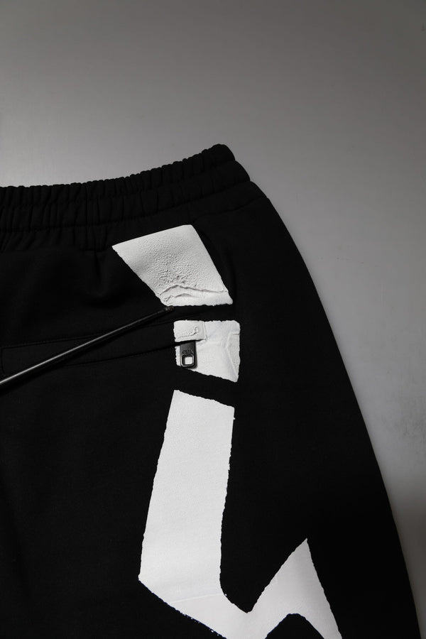 Dolce & Gabbana Black Logo Cotton Jogger Sweatpants Pants