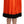 Dolce & Gabbana High-Waist Black & Orange Knee-Length Skirt