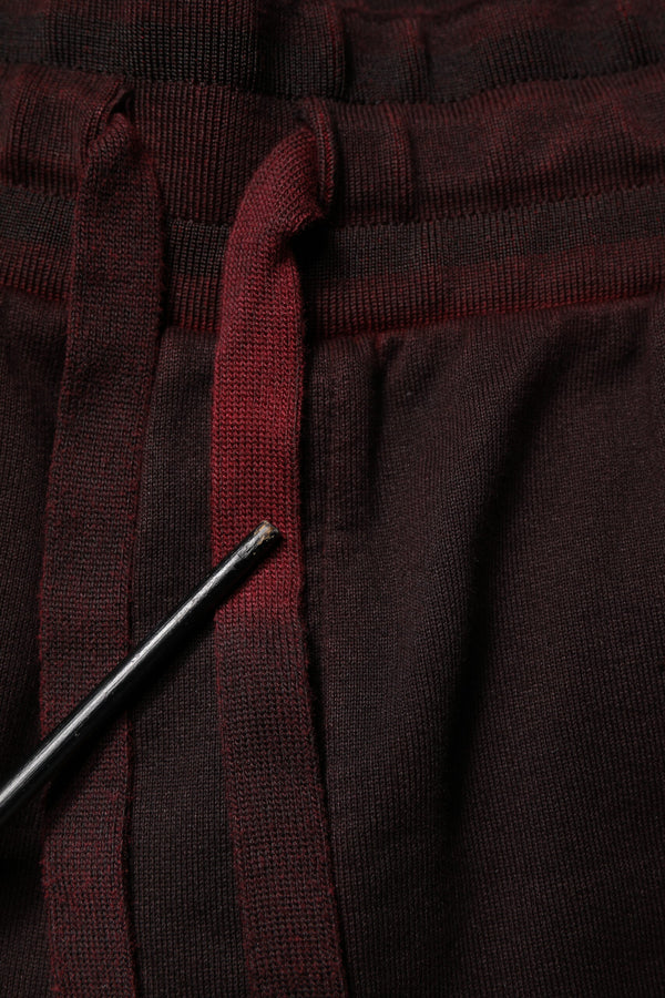 Dolce & Gabbana Bordeaux Cotton Bermuda Sweatshorts Shorts