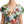 Dolce & Gabbana Green Floral Short Sleeves Cotton V-neck Dress