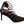 Valentino Black Multi Strap Leather Mid Heels Pumps Shoes