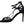 Dolce & Gabbana Black Leather Stiletto Heels Sandals Shoes