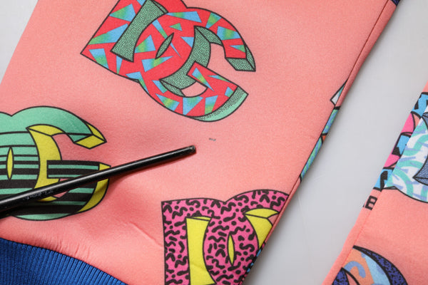 Dolce & Gabbana Pink Logo Monogram Jogger Sweatpants Pants