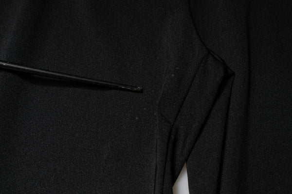 Dolce & Gabbana Black Nylon High Waist Slim Fit Pants