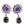 Dolce & Gabbana Purple Flower Pearl Teardrop Crystals Clip On Earrings