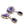 Dolce & Gabbana Purple Flower Pearl Teardrop Crystals Clip On Earrings