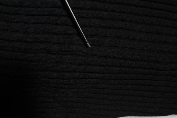 Dolce & Gabbana Black Cashmere Knitted Neck Warmer Foulard Scarf