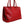 Dolce & Gabbana Red Calfskin Leather Logo Plaque Top Handle Bag