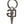 Dolce & Gabbana Silver Brass DG Logo Metal Ring Holder Keychain Keyring