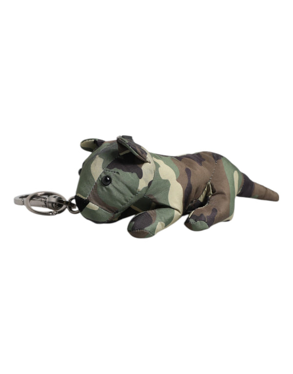 Dolce & Gabbana Multicolor Camouflage Animal Silhouette Keychain Keyring