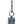 Dolce & Gabbana Blue Yellow DG Rubber Logo Silver Men's Keychain Keyring