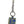 Dolce & Gabbana Blue Yellow DG Rubber Logo Silver Men's Keychain Keyring