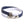 Dolce & Gabbana Blue White Leather Trimmed DG Engraved Silver Tone Clasp Bracelet