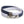 Dolce & Gabbana Blue White Leather Trimmed DG Engraved Silver Tone Clasp Bracelet