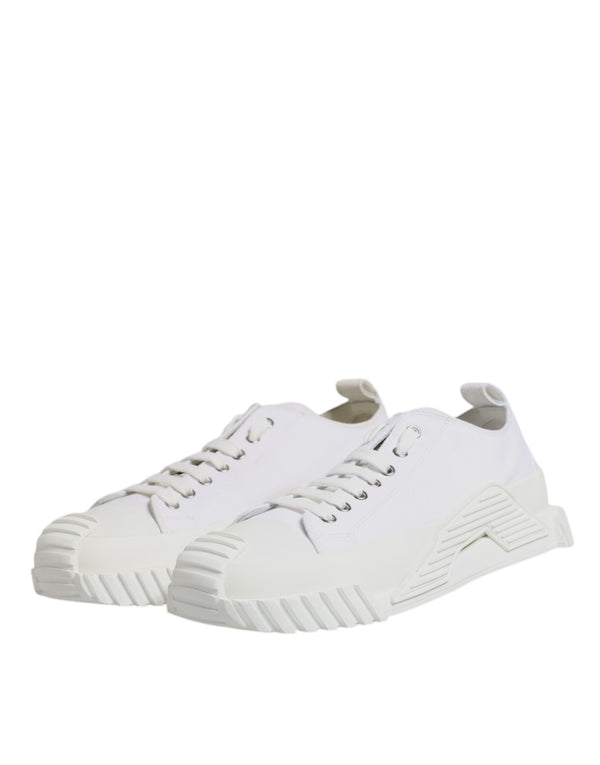 Dolce & Gabbana White Leather Low Top NS1 Sneakers Shoes