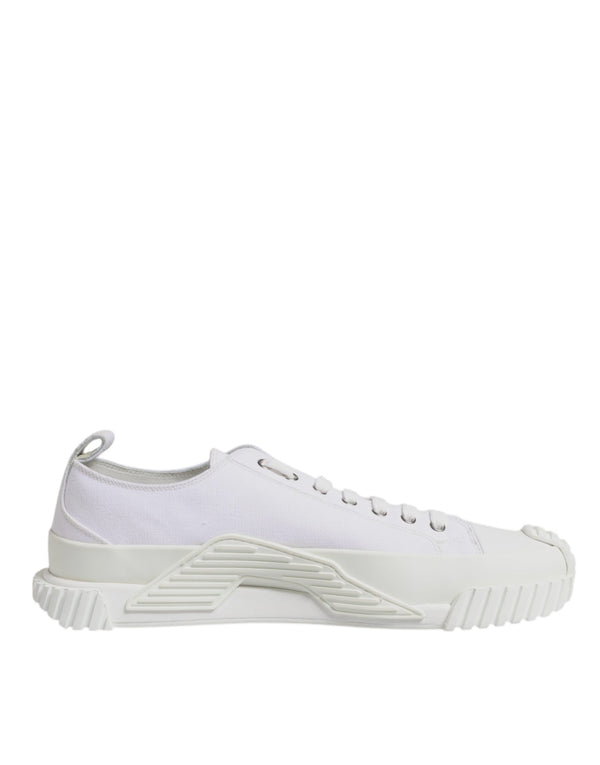 Dolce & Gabbana White Leather Low Top NS1 Sneakers Shoes