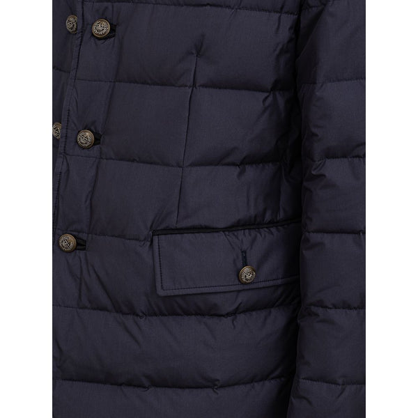 Dolce & Gabbana Blue Polyester Jackets & Coat
