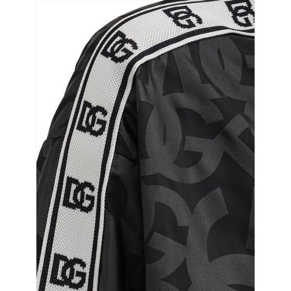 Dolce & Gabbana Black Polyester Jackets & Coat