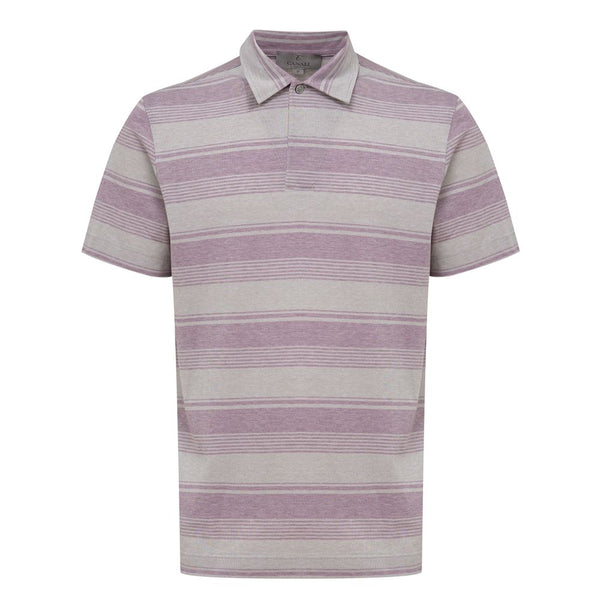 Canali Gray Cotton Polo Shirt