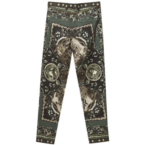 Dolce & Gabbana Green Cotton Pant