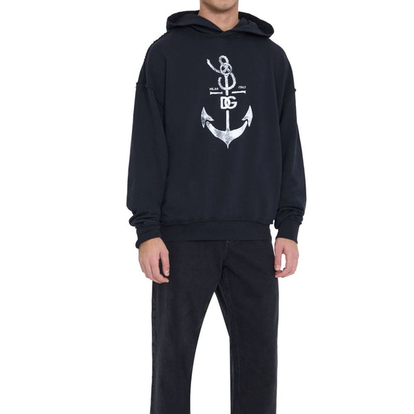 Dolce & Gabbana Blue Cotton Sweatshirt