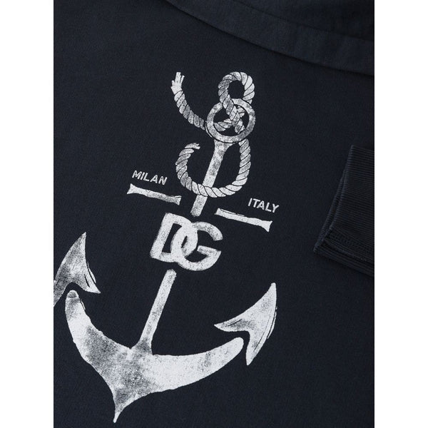 Dolce & Gabbana Blue Cotton Sweatshirt