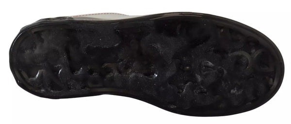 Dolce & Gabbana White Leather Portofino Sneakers Shoes