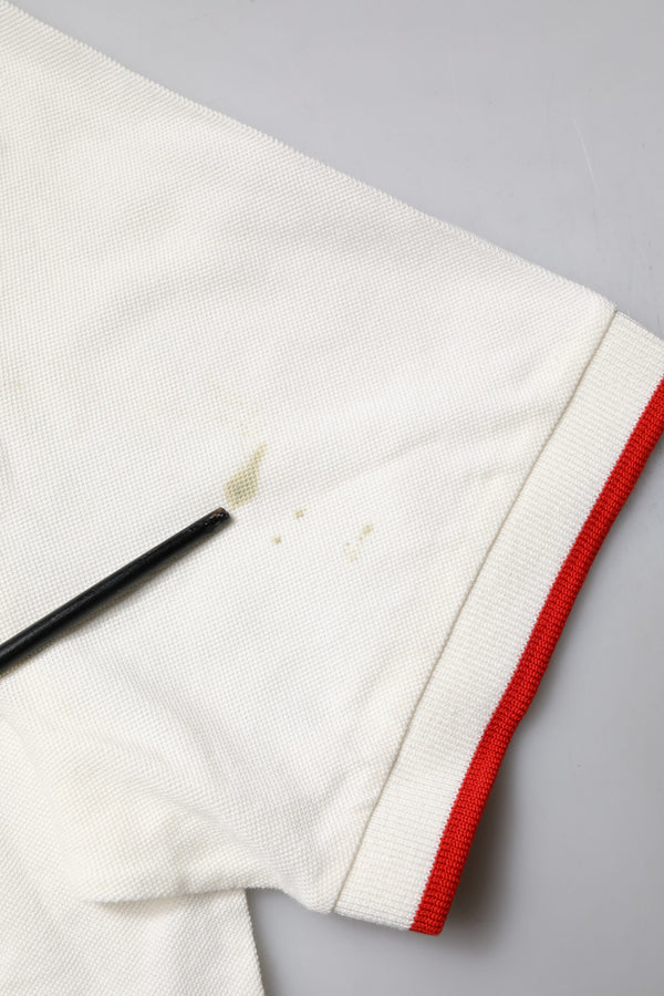 Dolce & Gabbana White Cotton Logo Collared Polo Men T-shirt