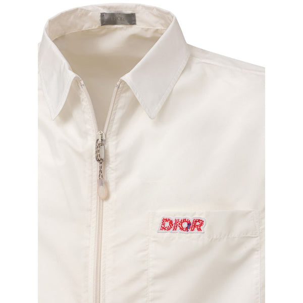 Dior White Polyester Shortsleeve