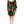 Dolce & Gabbana Black Silk Pineapple Draped Print Wrap Dress