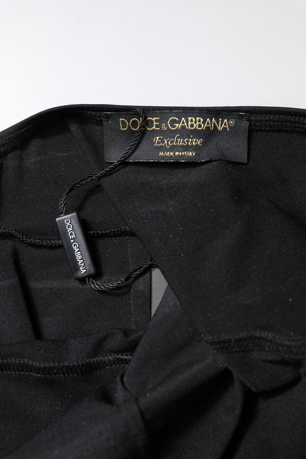 Dolce & Gabbana Black Sleeveless Bodycon Women Jumpsuit Dress