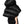 Dolce & Gabbana Black Padded Puffer Hooded Full Zip Cropped Jacket