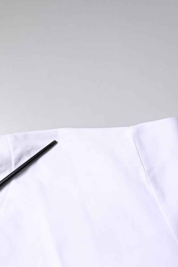 Dolce & Gabbana White Bellissima Cotton Crew Neck T-shirt