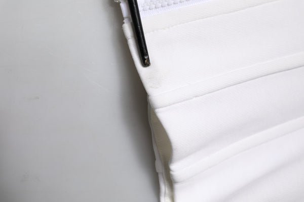 Dolce & Gabbana White Cotton Blend 3/4 Sleeves Blouse Top