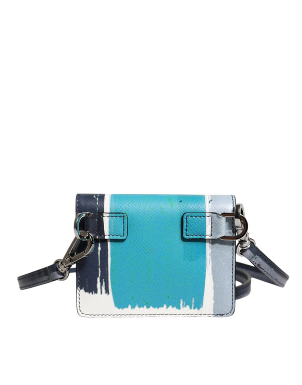 Dolce & Gabbana Multicolor Leather DG Logo Bifold Card Holder Wallet