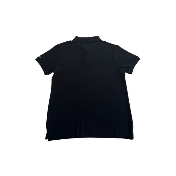 Trussardi Beachwear Black Cotton Men Polo Shirt