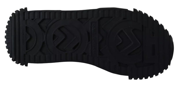 Dolce & Gabbana Black Nylon High Top Sorrento Sneakers Shoes