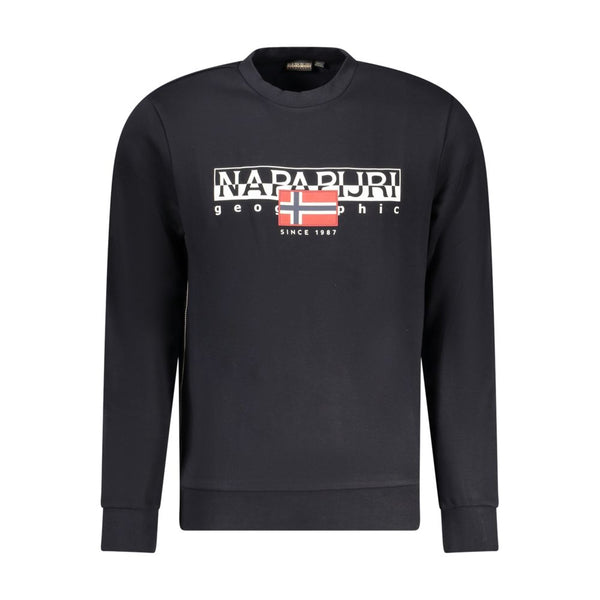 Napapijri Black Cotton Men Sweater